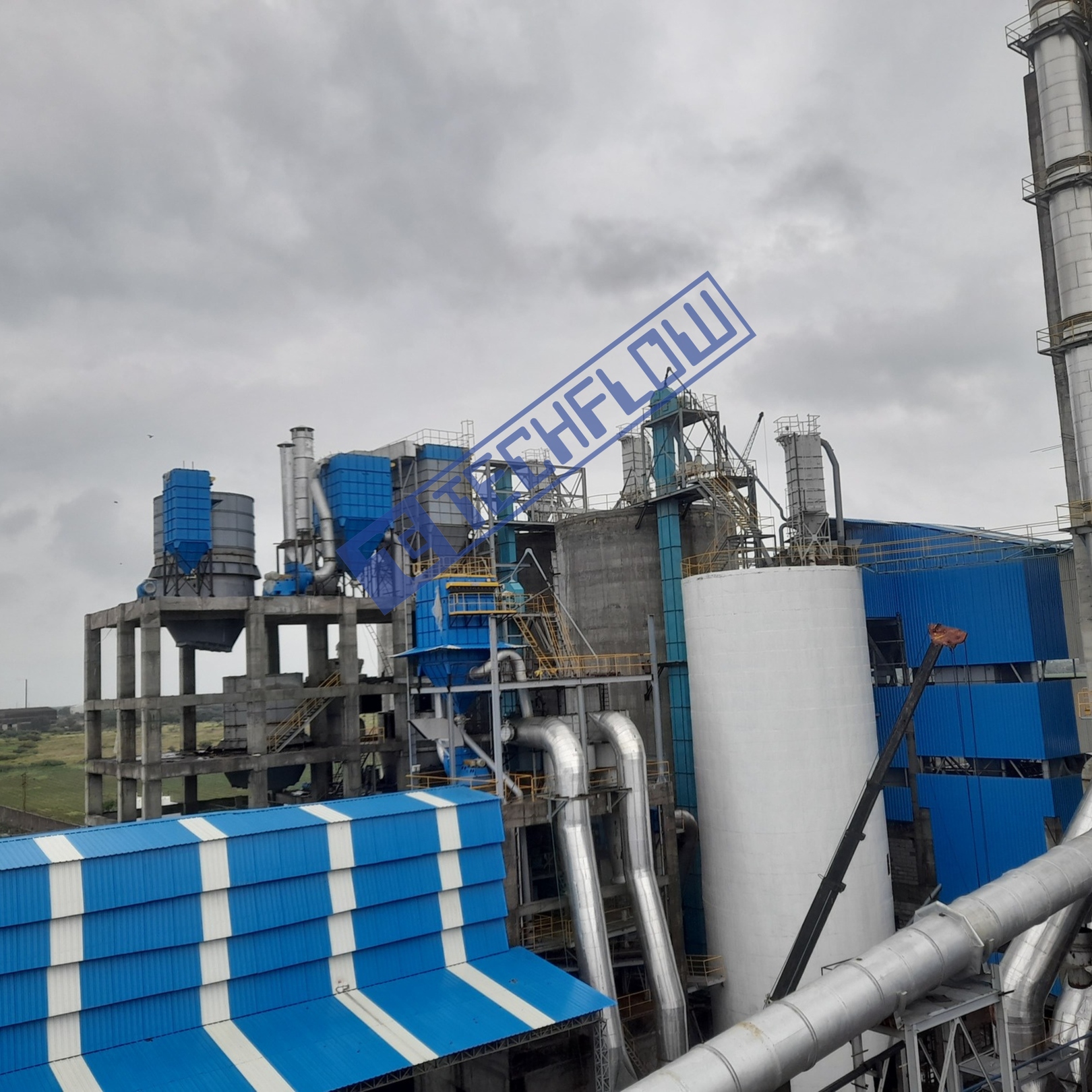 dust collector system in cement plant