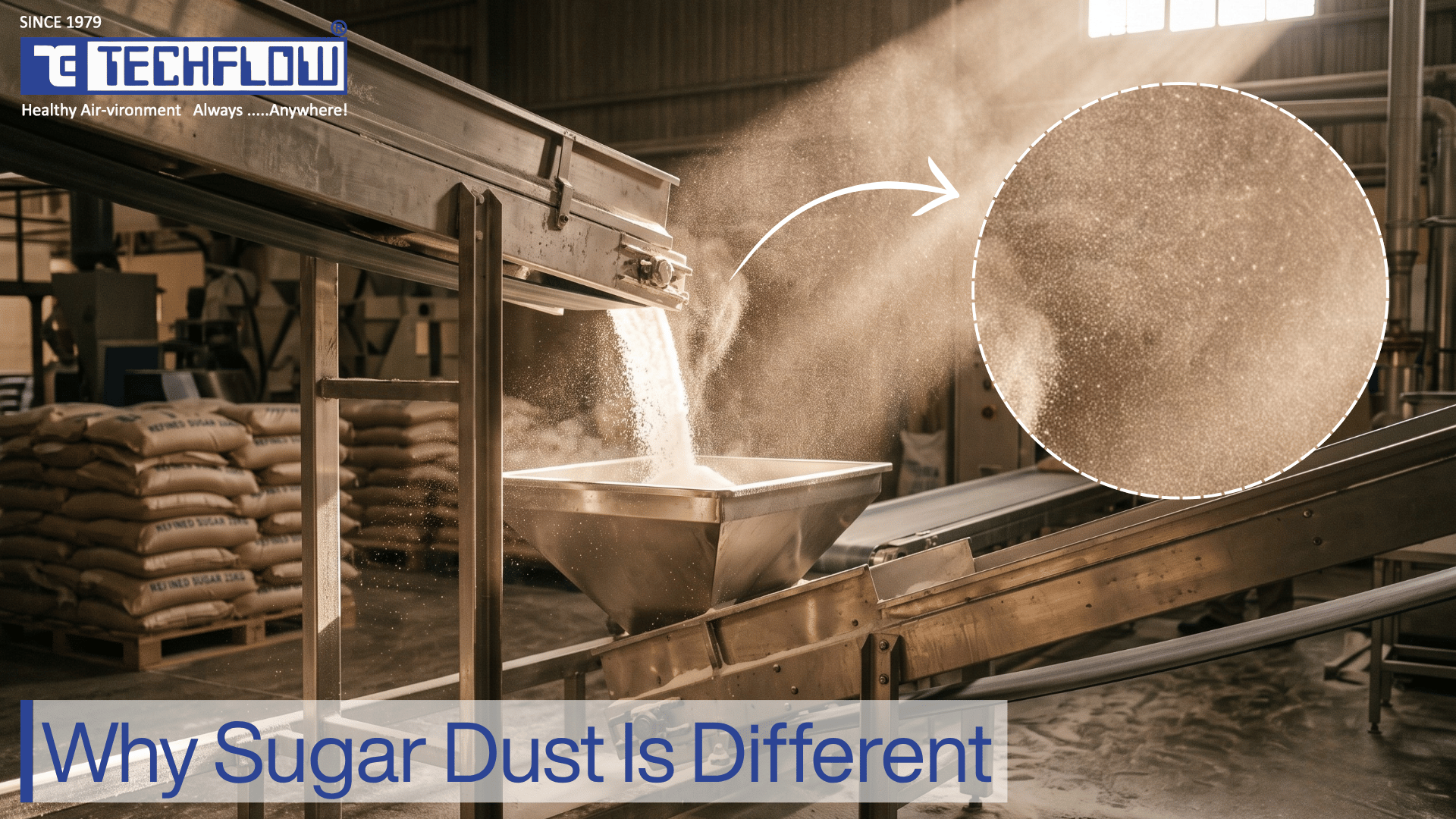 Why sugar dust behaves differently from other industrial dusts